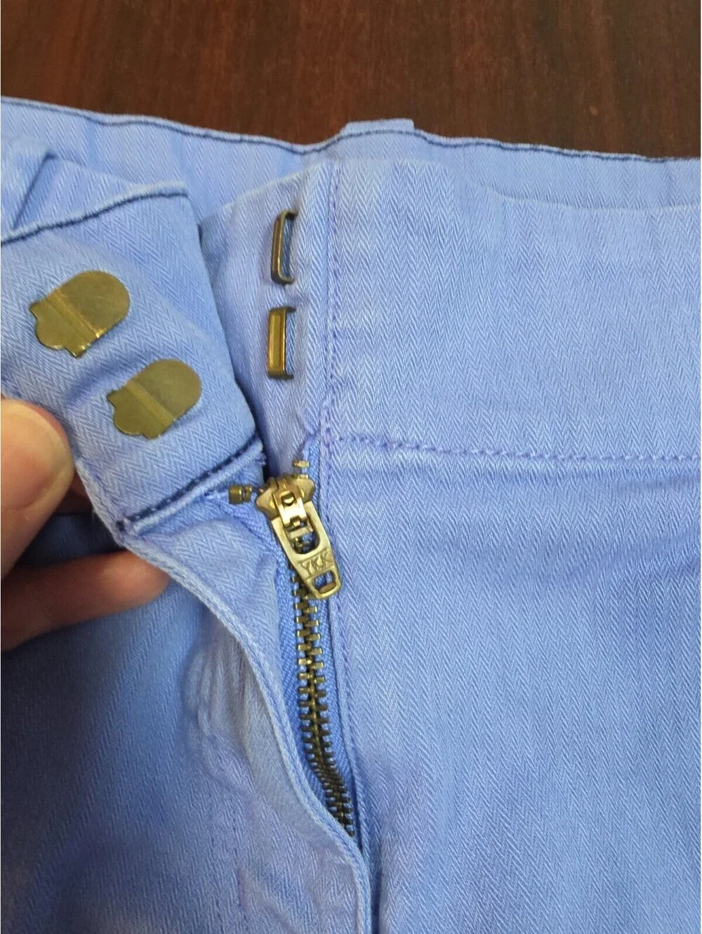 Vineyard Vines Sz 6 Periwinkle Blue Hook Eye Pocket Ladies 3 In Inseam